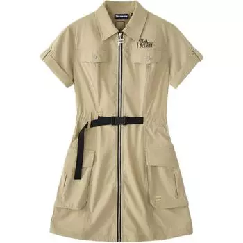 FILA FUSION WORKWEAR Платье с короткими рукавами женское, попугайно-зеленое