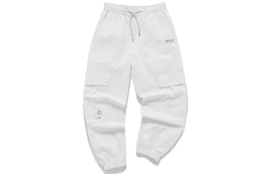 FILA FUSION Женские брюки-карго стандартного белого цвета