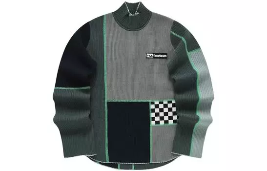 FILA FUSION Женский свитер в стиле коллаборации x FACETASM, современный серый
