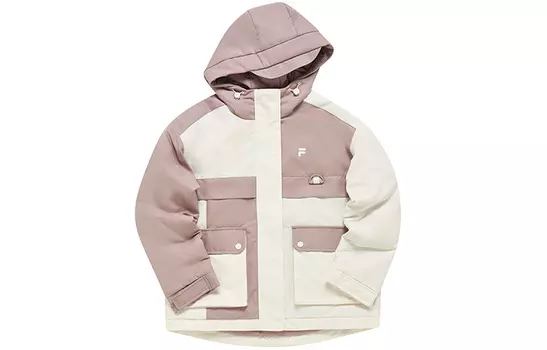 FILA FUSION Зимняя женская куртка-пуховик STREET SPORT, цвет кленовый белый