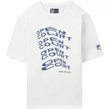 FILA Футболка унисекс цвета слоновой кости из коллаборации с tudes
