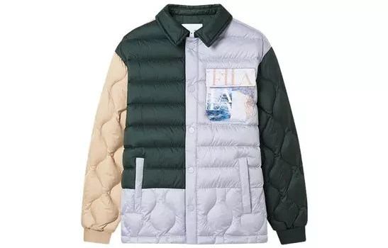 FILA GS Пуховик/пуховик, цвет Deep bamboo emerald