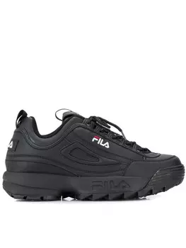 Fila кроссовки на ребристой подошве, черный
