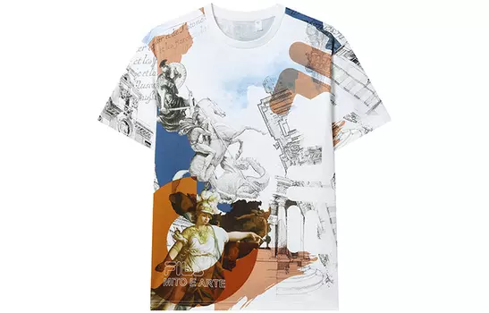 ФИЛА Мужская футболка FILA, цвет Allover Print