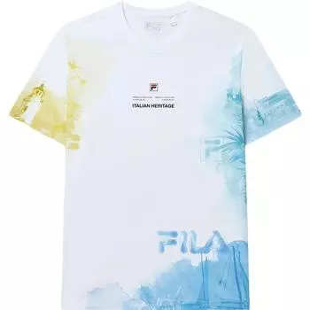 ФИЛА Мужская футболка FILA, цвет Allover Print