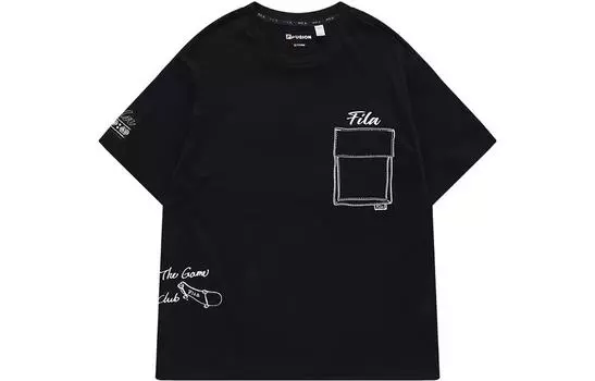 ФИЛА Мужская футболка FILA, цвет Black
