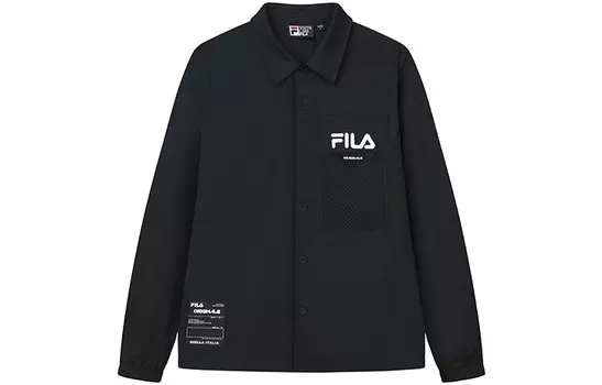 ФИЛА Мужская куртка FILA, цвет Black