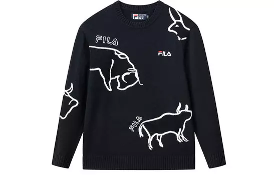 ФИЛА Мужской свитер FILA, цвет Black