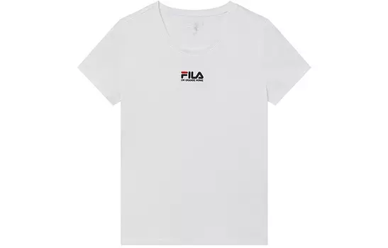 FILA Обычная женская футболка белого цвета