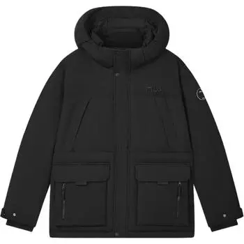 FILA Пуховик унисекс, цвет «угольно-черный»
