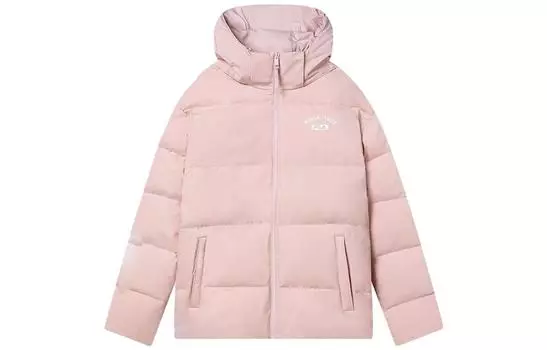 FILA Пуховик унисекс из кожи грязе-розового цвета