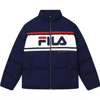 FILA Пуховик унисекс темно-синего цвета