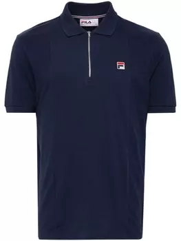 Fila рубашка-поло с короткими рукавами и нашивкой-логотипом, синий