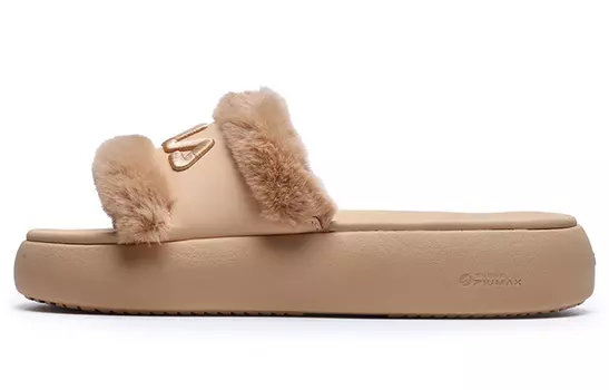 Шлепанцы и сланцы FILA Donut Furry 'Tan' Women's