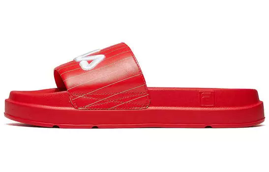 Шлепанцы и сланцы FILA Thick Sole Beach Large Red Slippers Women's