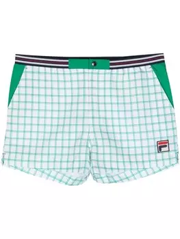 Fila шорты Brookes в клетку, белый