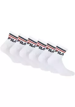 Fila Sports Socks (6 пар), классические спортивные носки для тенниса, белый