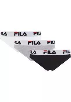Fila String (упаковка, 3 шт.), Женские стринги, 3 шт., пояс с логотипом, цвет Mi