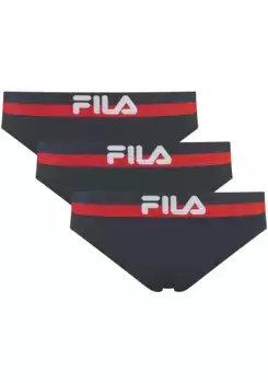 Фила Стринги (упаковка, 3 шт.) Fila, цвет морской волны