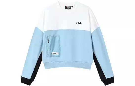FILA Свитшот женские, цвет «вода-розовый-синий»