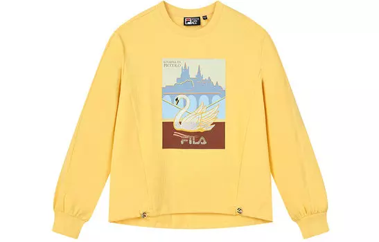 FILA Свитшот женский светло-желтый подсолнух
