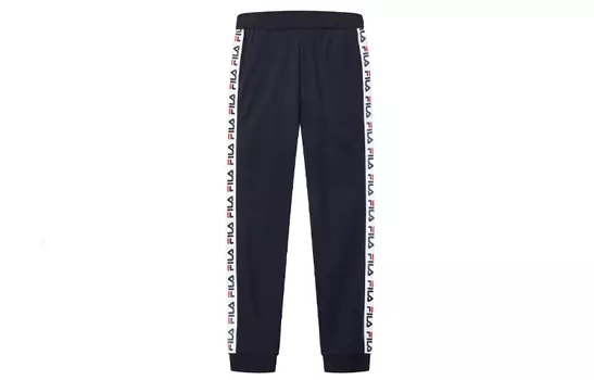 FILA Трикотажные спортивные брюки женские синие