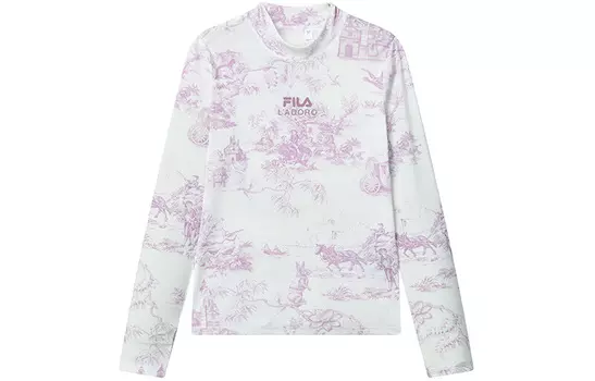 ФИЛА Женская футболка FILA, цвет AlloverPrint