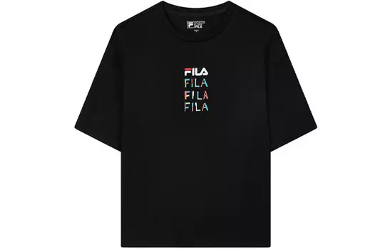 ФИЛА Женская футболка FILA, цвет Black