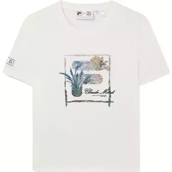 ФИЛА Женская футболка FILA, цвет Ceramic White