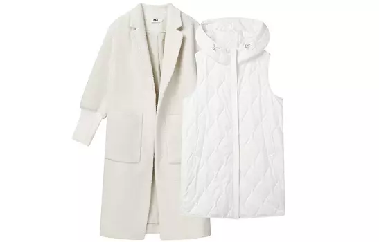 ФИЛА Женская куртка FILA, цвет Cheese white