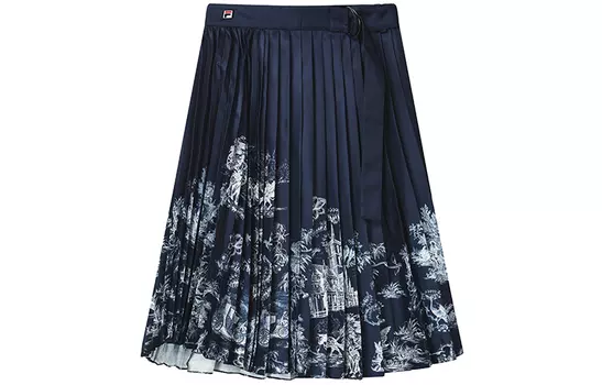 FILA Женская повседневная длинная юбка, цвет Allover Print