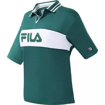 FILA Женская рубашка-поло цвета кошачий глаз, каменный зеленый