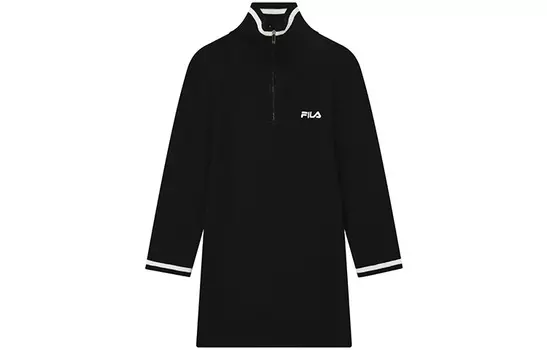 FILA Женские платья с длинными рукавами, цвет Black