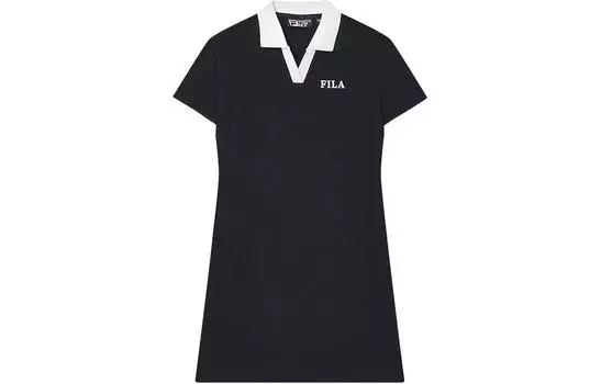 FILA Женские шорты-платье с рукавами, цвет Black