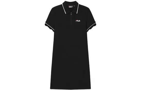 FILA Женские шорты-платье с рукавами, цвет Black