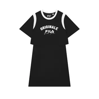 FILA Женские шорты-платье с рукавами, цвет Black