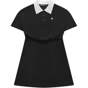 FILA Женские шорты-платье с рукавами, цвет Black