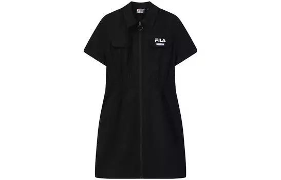 FILA Женские шорты-платье с рукавами, цвет Black