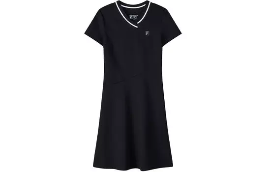 FILA Женские шорты-платье с рукавами, цвет Black