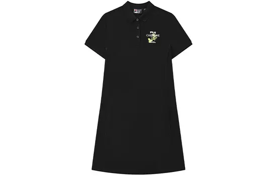 FILA Женские шорты-платье с рукавами, цвет Black