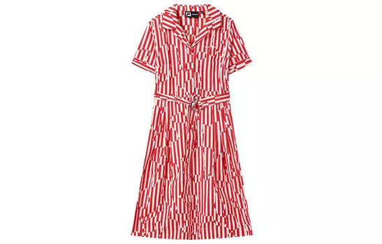 FILA Женские шорты-платье с рукавами, цвет Allover Print
