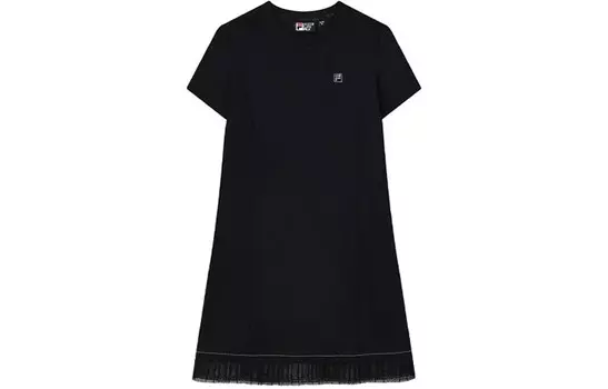 FILA Женские шорты-платье с рукавами, цвет Black