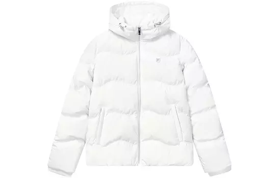 FILA Женский пуховик, цвет Cloud White/Bliss Pink/Green