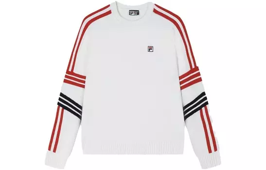 ФИЛА Женский свитер FILA, цвет Cloud White/Bliss Pink/Green