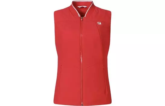 ФИЛА Женский Жилет FILA, цвет Fluorescent flame red