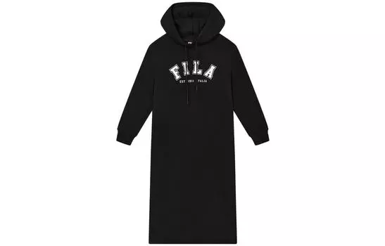 FILA Женское платье с длинными рукавами, цвет Black