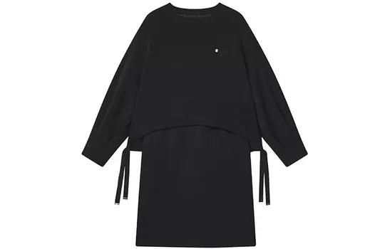 FILA Женское платье с длинными рукавами, цвет Black