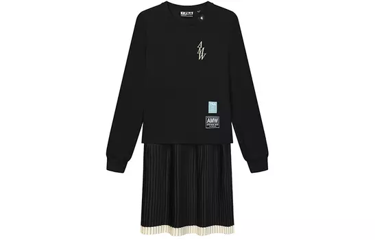 FILA Женское платье с длинными рукавами, цвет Black