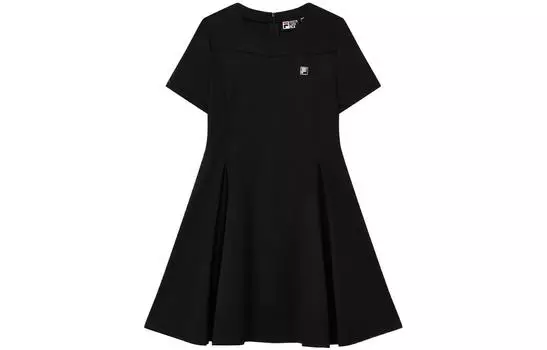 FILA Женское платье с короткими рукавами, цвет Black