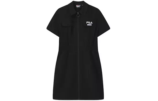 FILA Женское платье с короткими рукавами, цвет Black